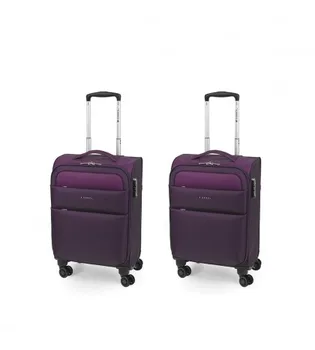 

Set 2 Suitcases Cabin Soft 4R Gabol Cloud Purple