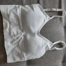 Sujetador deportivo de yoga para mujer, chaleco acolchado, sexy, para correr, gimnasio, sin aros, transpirable, para dormir, a prueba de golpes