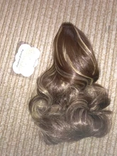 Extensiones de Cabello para mujer, coletas con ondas, 14 pulgadas, pelo sintético Rubio, extensión Natural