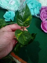 10 Style 1pc Artificial Decoration Vivid Vine Rattan Leaf Vagina Grass Plants Grape Leaves