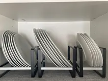 Rack Shelves Cup-Holder Plates Closet-Organizer Dishes Bowl Cabinet-Storage Kitchen Multifunction