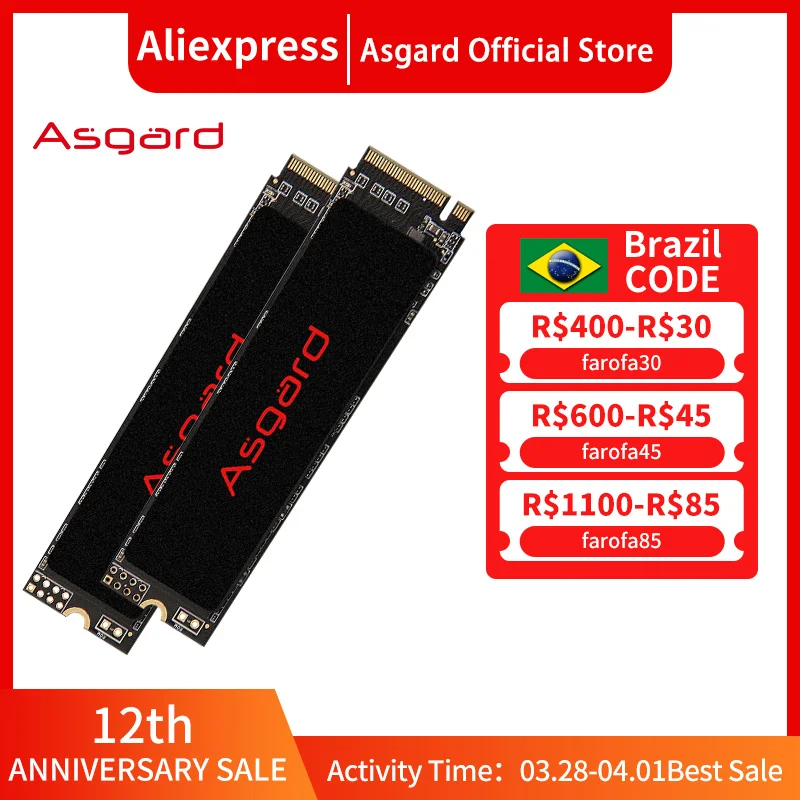 Asgard M.2 NVMe 250GB 500GB 1T 2T AN2 Internal Hard Disk PCIe3.0 X4 SSD m2 2280 for Laptop Desktop | Компьютеры и офис