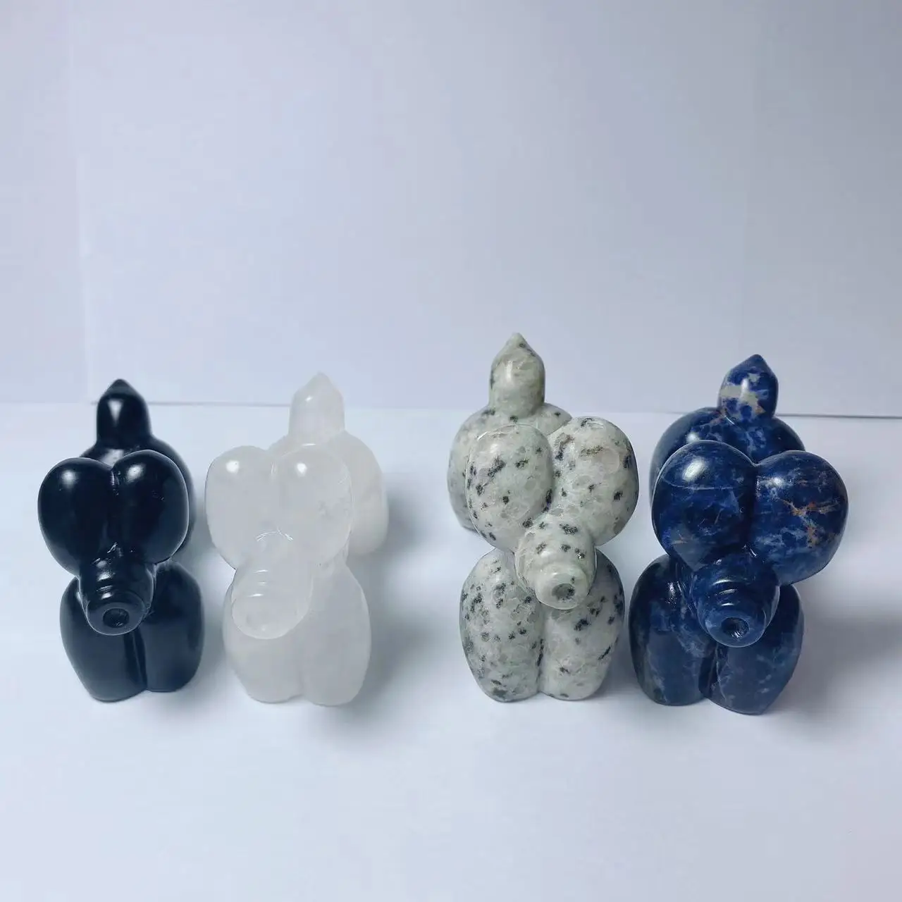 

7 см натуральный кристалл ручная резьба воздушный шар собака Исцеление Рейки Восстановленный минеральный кварц домашний Свадебный декор