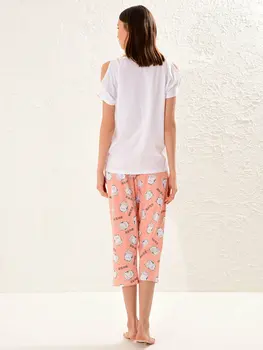

Cat Printed Cotton Pajamas set