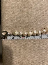 DOTEFFIL de perlas naturales de 8mm blanco/rosa/púrpura de Plata de Ley 925/16/18/20 pulgadas collar en cadena mujer compromiso joyería de la boda