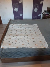 Manta de muselina para bebé, edredón de algodón para bebé, 120cm x 110cm, manta de muselina para bebé, pañal de muselina 120