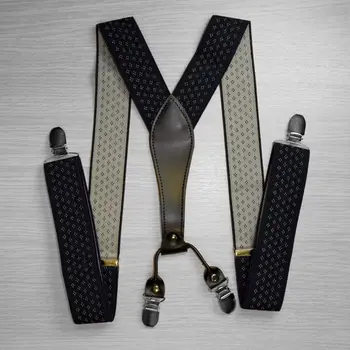 

Suspenders for trousers wide (3.5 cm, 4 clips, blue) 52877