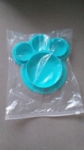 Plato de alimentación de silicona para bebé, vajilla de entrenamiento sin BPA con succión para niño, platos coloridos con bonitos dibujos de oso
