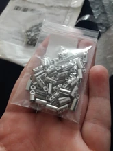 50 piezas de acero inoxidable de acero de crimpado final cuentas tapas Clip de cuero Punta doble crimpado pulsera conectores para la fabricación de la joyería encontrar