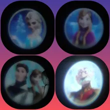 Disney-reloj de proyección 3D de dibujos animados para niños, 24 figuras con rompecabezas de concha de almeja, juguetes electrónicos de anime, regalos