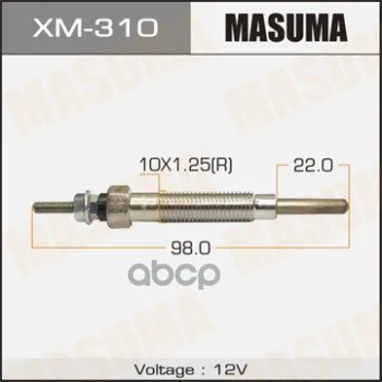 Свеча Накаливания Masuma арт. XM-310