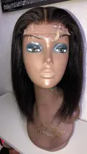 Ishow Hair mechones rectos con Frontal transparente de encaje Frontal y mechones extensiones de cabello humano mechones malayos con cierre Frontal