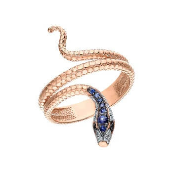 

Gold ring with sapphires and diamonds sunlight sample 585