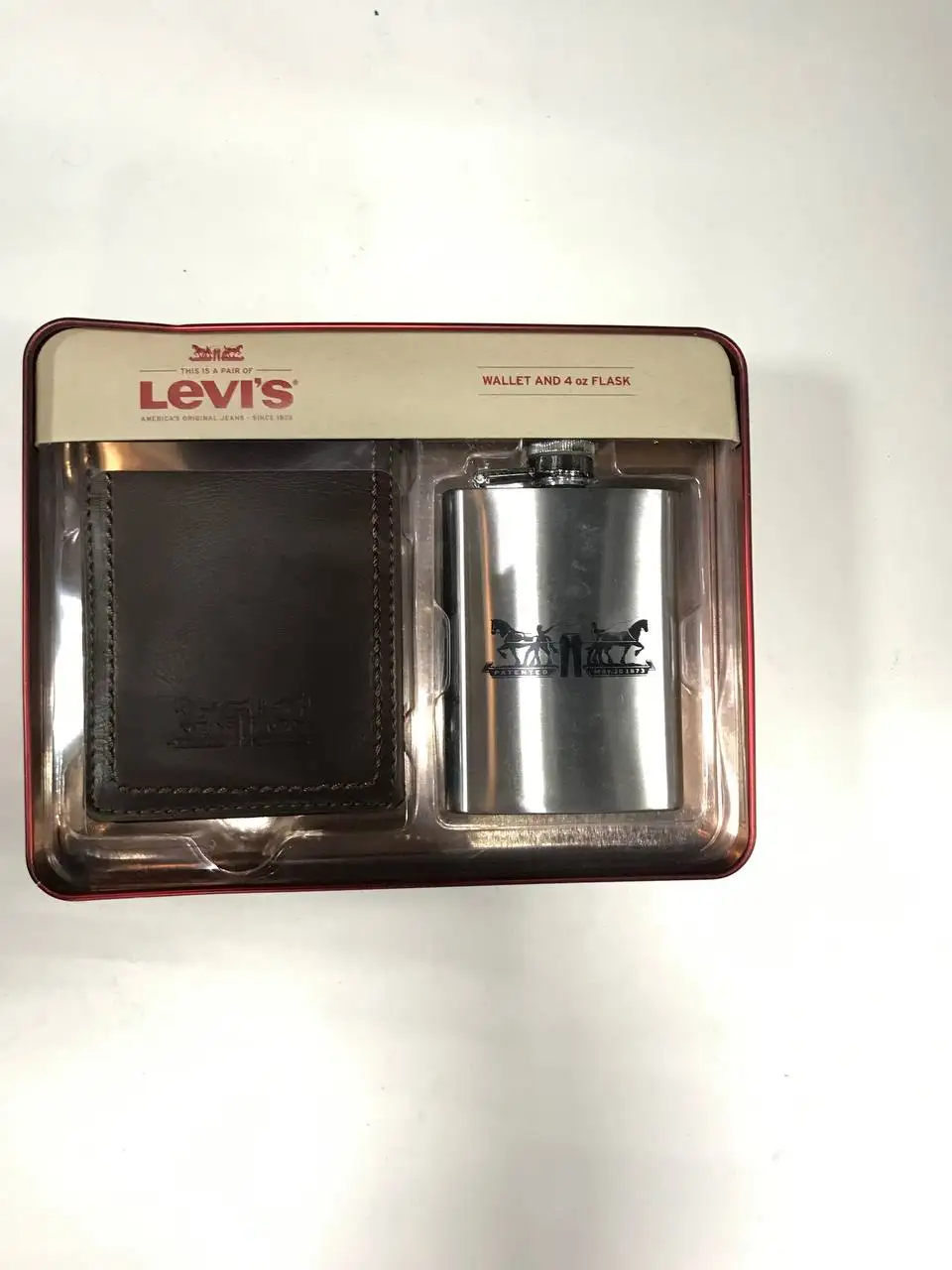 Levi's Wallet And 4 Oz Flask Purse - Wallets - AliExpress