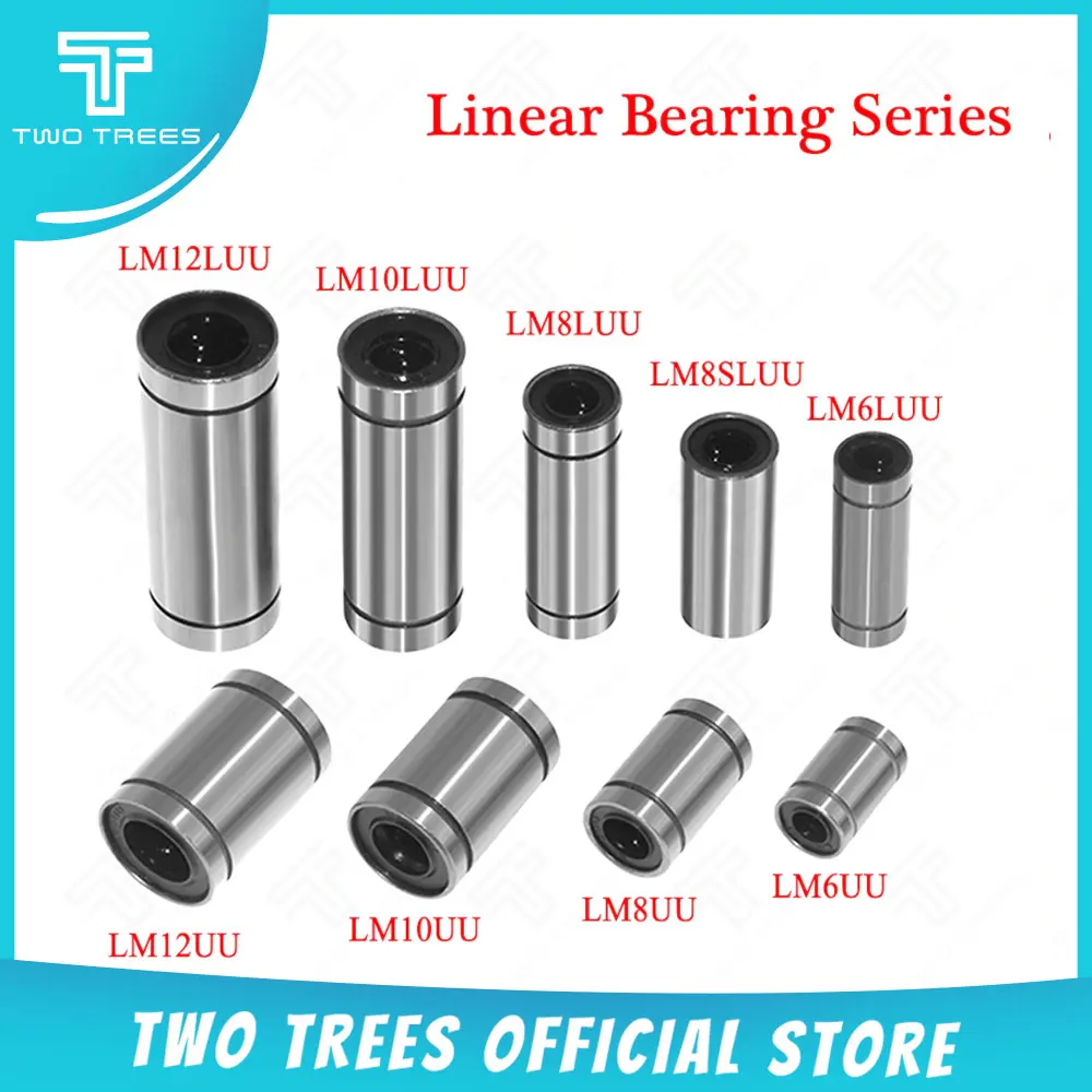 10 шт. LM6LUU/LM8LUU/LM10LUU/LM6UU/LM8UU линейный подшипник 8 мм CNC шариковый для стержней линейная