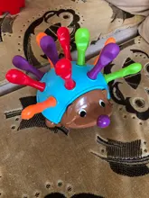 Entrenamiento enfocado en el Motor fino para niños, lucha de coordinación mano-ojo, juguete educativo para bebés erizo insertado