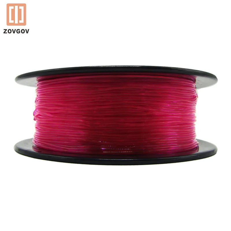 TPU Filament ZOVGOV 3D Printing 1.75mm 800G Multicolor Semi Transparent for 3D Printer filamento 