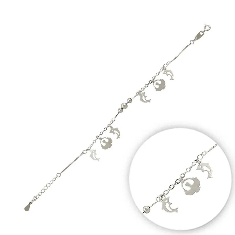 KUTAYDAN 925 пробы серебряный браслет с фигуркой животного