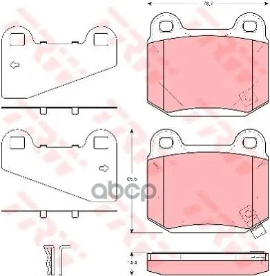 Колодки Задние Mitsubishi Lancer(Cs) 2.0 Evo, Subaru Impreza(Gd, Gg) Gdb3350 TRW/Lucas арт. GDB3350