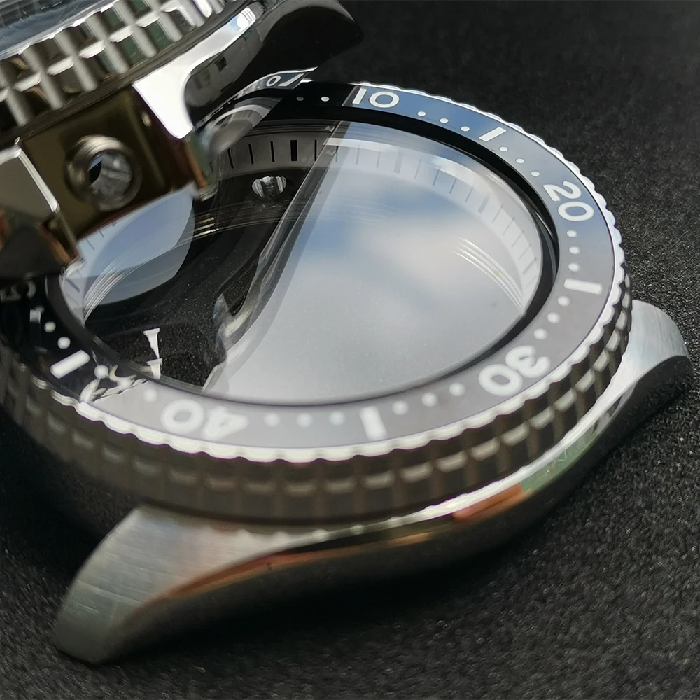 Diver Watch Case For Nh35a Nh36a Sapphire Crystal Stainless Steel Watch