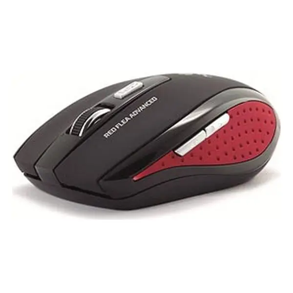 Оптическая беспроводная мышь NGS Flea Advanced 800/1600 dpi Черный Красный
