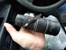 Telescopio monocular portátil, binoculares de plástico deportivos, 16x52, 66/8000M, ideal para exteriores y deportes al aire libre, alta altura, prismáticos, negro