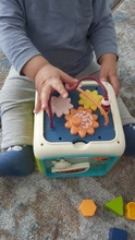 Cubo de actividades para bebés, juguetes 7 en 1 para niños pequeños, juguete educativo, clasificador de formas, Musical, cuentas, laberinto, Discovery, juguetes para aprendizaje