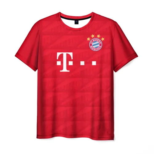 Мужская футболка 3D Lewandowski home 19-20 | одежда