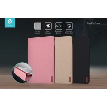 

Cover Flax Flip Case for iPad Pro 9.7 2017 leather pink