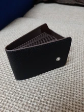 TANGYUE-tarjetero de cuero para hombre y mujer, cartera con carcasa para tarjetas, tarjetero para tarjetas bancarias