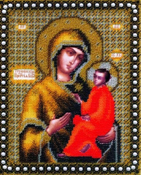 

B-1079 beadwork embroidery kit 'чарівна митмит'icon of God's mother тихвинская', 21,6*17,6 cm
