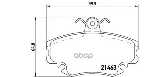 Колодки Тормозные Renault Logan 04-/Sandero 08-/Clio 91- Передние С Датчиком Brembo P68008 Brembo арт. P68008