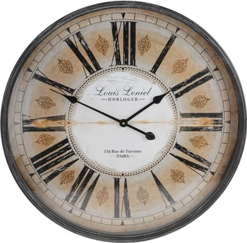 

Watch wall. Manufactured in metal. Vintage style. Dimensions 68 cm. With this llenaras your wall clock style and elegance