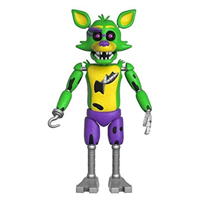 Подвижная фигурка ФНАФ неоновый Фокси Пять ночей с Фредди Funko Foxy Black Light FNAF Five Nights at Freddy’s