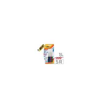 

Marker BIC VELLEDA GRIP stroke 1,6 BLISTER 4 + 1 Assorted Colors