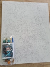 RUOPOTY-pintura por números DIY de 40x50cm para adultos, figura de mujer, pintura por número, decoración única hecha a mano para el hogar