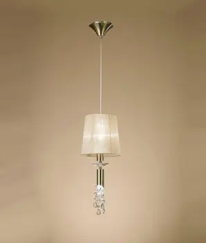 

Pendant lamp leather TIFFANY 1 + 1 lights