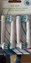 Recambios cepillos dientes oral b, cabezas de cepillo de dientes para Oral B eléctrico Advance Pro salud triunfo 3D Excel vitalidad 4 Uds