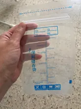 Bolsas de almacenamiento de leche materna para el congelador, etiquetas desechables de comida para bebé, seguro, 30 Uds.