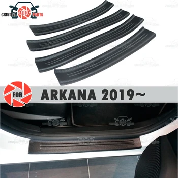 

Door sills for Renault Arkana 2019~ plastic ABS step plate inner trim accessories protection scuff car styling decoration