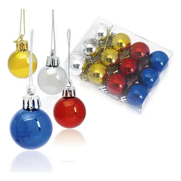 Christmas Baubles(12 pcs) Metallic 143360