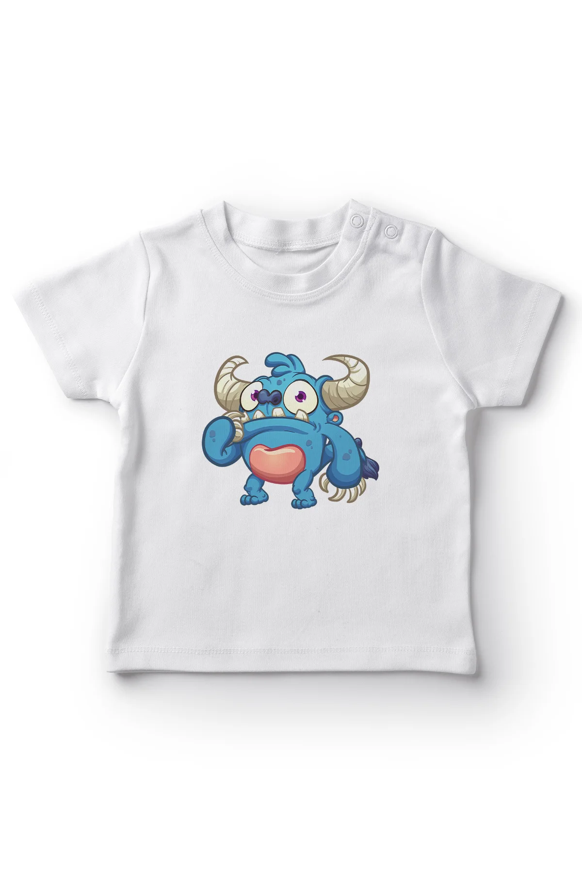 Angemiel Baby Şaşkın Monster Boy T-Shirt White |
