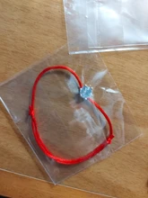 BPPCCR-pulsera de circonia cúbica para mujer, con diamantes de imitación redondos brillantes, pulsera de hilo de cuerda roja trenzada, pulseras de la suerte, Color plata