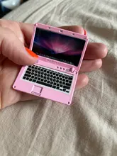 Mini Computadora Portátil para 1/6 de 1/8 de 1/12 bjd barbie la muñeca blythe licca uso encanto del teléfono portátil muñeca teléfono Retro