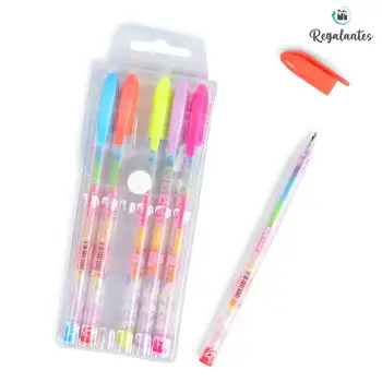 

Gift ideas, colorful pens, school supplies, desk set, paper, colors, gel pens