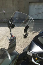 Extensión de parabrisas transparente para motocicleta, alerón de pantalla de viento, Deflector de flujo de aire ajustable, para Triumph Aprilia Honda