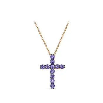

Gold necklace 585 with stones: tanzanite