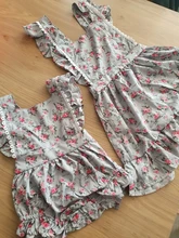 Mono Floral a juego para niños pequeños, trajes, ropa para niñas