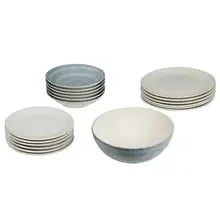 Посуда(19 шт) синяя посуда