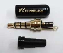 Earphone-Adapter Audio-Jack Stereo-Headset 4pole for DIY Gold-Plated High-Quality